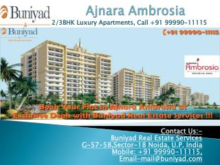 Ajnara Ambrosia Sector 118 Noida - Premium Residence