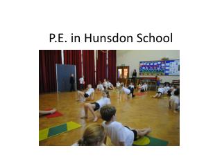 P.E. in Hunsdon School
