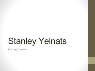 Stanley Yelnats