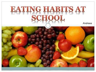 eating habits at school