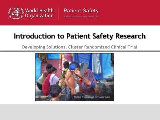 Introduction to Patient Safety Research