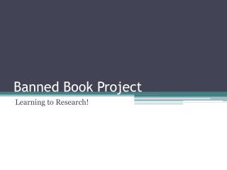 Banned Book Project