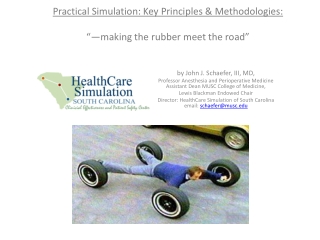 Practical Simulation: Key Principles & Methodologies: “—making the rubber meet the road”