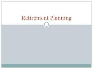 PPT - Retirement Planning PowerPoint Presentation, free download - ID ...