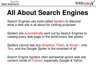 All About Search Engines