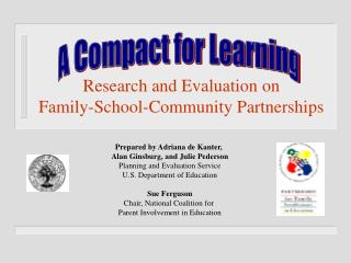 Research and Evaluation on Family-School-Community Partnerships