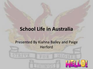 School Life in Australia