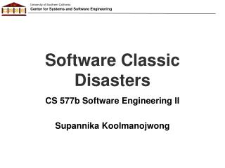 Software Classic Disasters