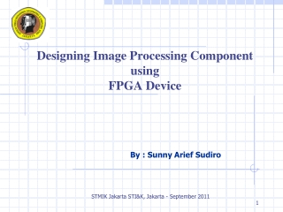 Designing Image Processing Component using FPGA Device