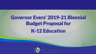Governor Evers’ 2019-21 Biennial Budget Proposal for K-12 Education