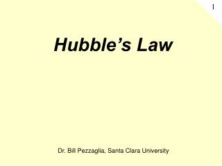 Hubble’s Law