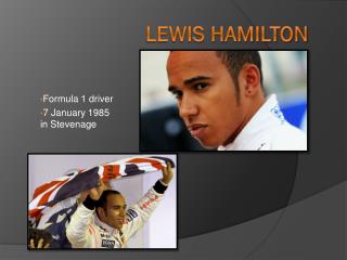 presentation about lewis hamilton