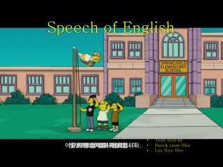 Speech of English