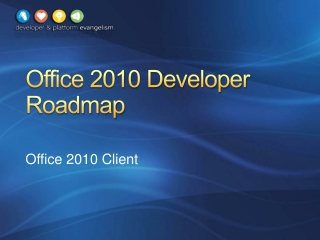 Office 2010 Developer Roadmap