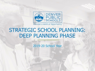 Strategic School Planning: DEEP Planning Phase