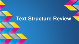 Text Structure Review
