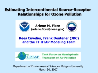 Estimating Intercontinental Source-Receptor Relationships for Ozone Pollution