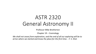 ASTR 2320 General Astronomy II