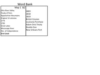 Word Bank