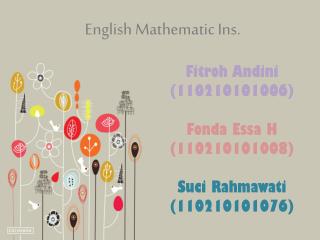 English Mathematic Ins.