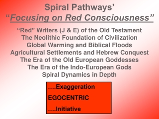 Spiral Pathways’ “ Focusing on Red Consciousness”