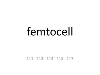 femtocell
