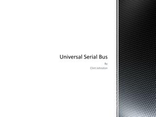 Universal Serial Bus