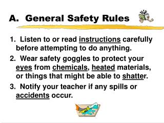 A. General Safety Rules