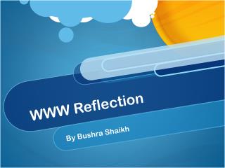 WWW Reflection
