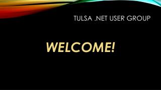 Tulsa .NET User group