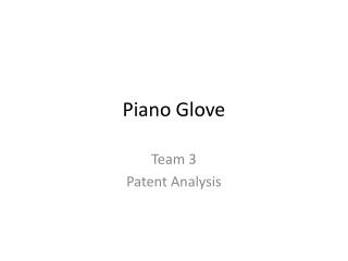 Piano Glove