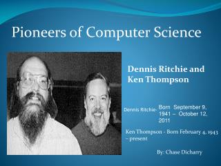 Pioneers of Computer Science