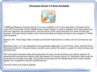 Choosies Social 2.0 Now Available