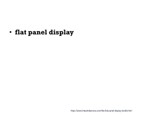 flat panel display