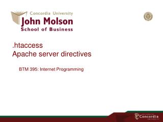 . htaccess Apache server directives