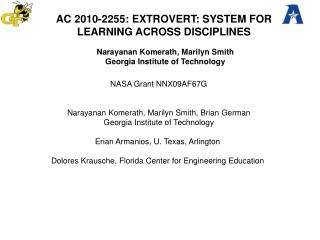AC 2010-2255: EXTROVERT: SYSTEM FOR LEARNING ACROSS DISCIPLINES