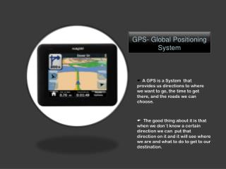 GPS- Global Positioning System