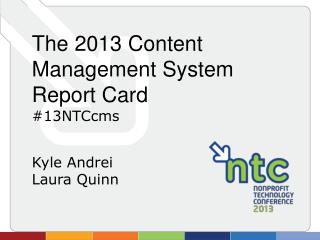 The 2013 Content Management System Report Card #13NTCcms