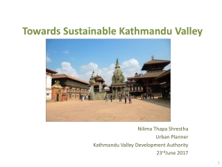 Towards Sustainable Kathmandu Valley