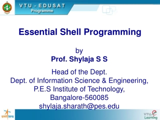 Essential Shell Programming