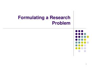 formulating a research topic ppt