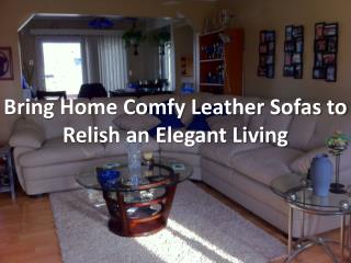 Bring Home Comfy Leather Sofas to Relish an Elegant Living
