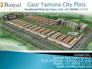 Affordable Plots in Gaur Yamuna City Plots Greater Noida