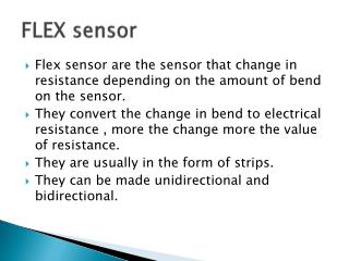 FLEX sensor