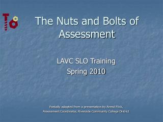 The Nuts and Bolts of Assessment