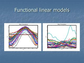 Functional linear models