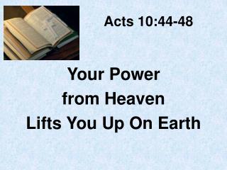 Acts 10:44-48