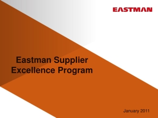 Eastman Supplier Excellence Program