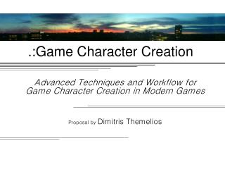 .:Game Character Creation