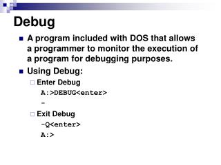 debug access presentation dap serial swd arm port wire program ppt powerpoint programmer execution debugging dos purposes allows monitor included